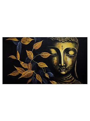 Peace In Buddha | Acrylic On Canvas | By Varnik Bansal