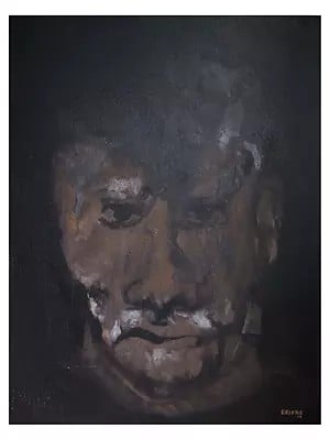 Losted Face - Abstract Art | Acrylic On Canvas | By Prasanna Musale