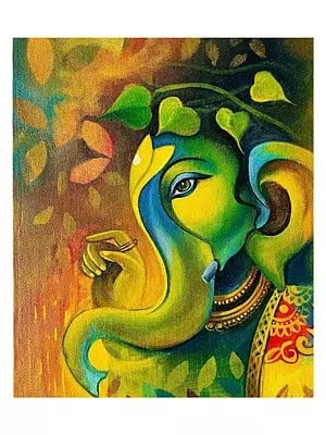 Lord Ganpati Art | Acrylic on Canvas | By Jyoti Singh