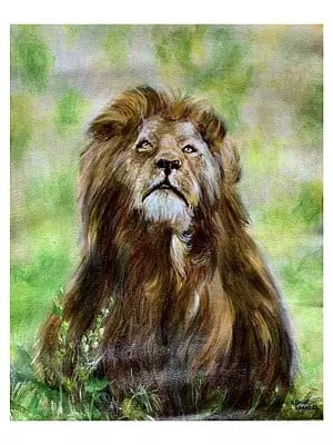 Lion - King Of Jungle | Acrylic On Canvas | By Kishore Kawad
