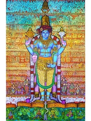 Vaibhava Govinda | Acrylic On Canvas | By Dhanu Andluri