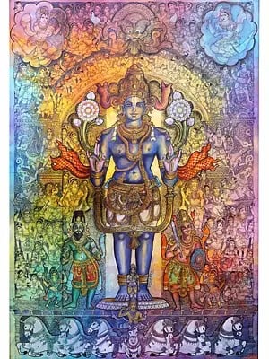 Lord Surya | Acrylic On Canvas | By Dhanu Andluri