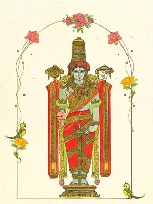 Lord Venkateswara | Watercolor On Canson Paper | By Dhanu Andluri