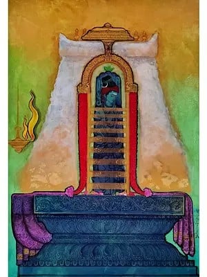 Shri Kalahastheeswara - Shiva | Acrylic Colors| By Dhanu Andluri
