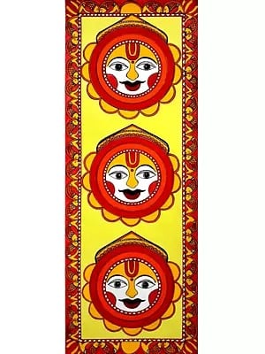 Shining Lord Surya | Without Frame | Handmade Paper | By Neena Kumari
