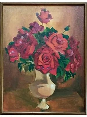 Red Roses - Still Life | Acrylic On Canvas | By Yogita Makadia