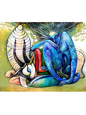 The Power Of Yogi | Acrylic On Canvas | By Devendra S Potdukhe