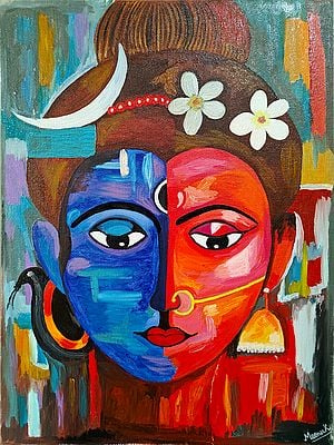 Ardhanarishvara | Oil On Canvas | By Meenu Kapoor