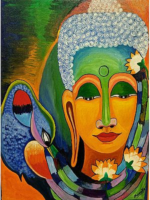 A Silent Saint | Oil On Canvas | By Meenu Kapoor