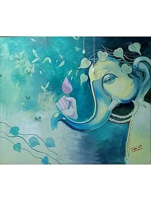 The Ganasha | Acrylic On Canvas | By Dipu Das