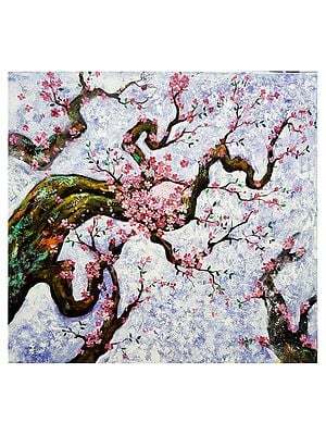 Beauty Of Cherry Blossom | Acrylic On Canvas | By Arjun Das