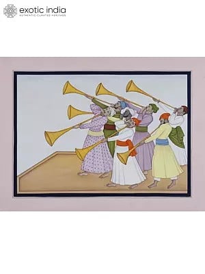 The Trumpeters | Watercolor on Paper