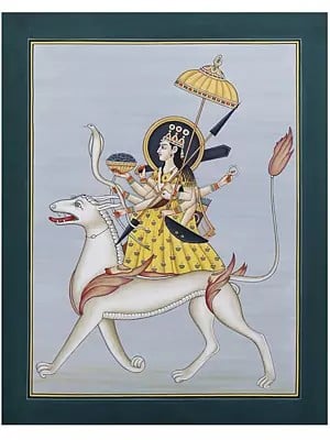 Goddess Durga | Watercolor on Paper