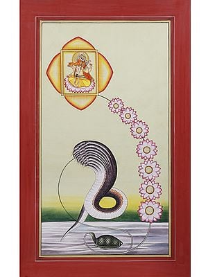 Ganesha and Kundalini | Watercolor on Paper
