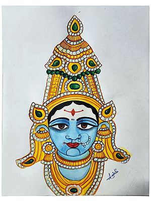 Goddess Chamundeshwari | Painting by Anjali Ram