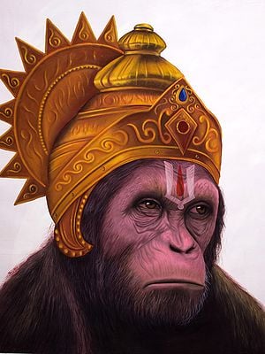 Lord Hanuman | Oil Painting by Hemant Raja