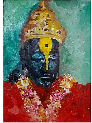 Lord Vitthal Pandharpur | Oil Color Painting by Harshita Deogade