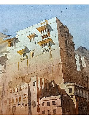 Garh Palace Bundi | Water Color Painting | Kulwinder Singh