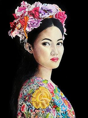 Oriental Bloom | Painting by Pubali Dutta