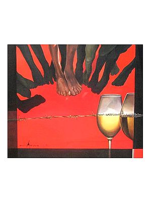Red Carpet | Acrylic Painting on Canvas | Arup Ratan Choudhury