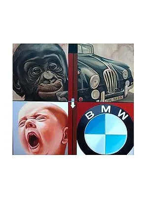 Evolution | Acrylic Painting on Canvas | Arup Ratan Choudhury