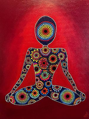 Power of Meditation | Acrylic On Canvas | Roshni Jashnani