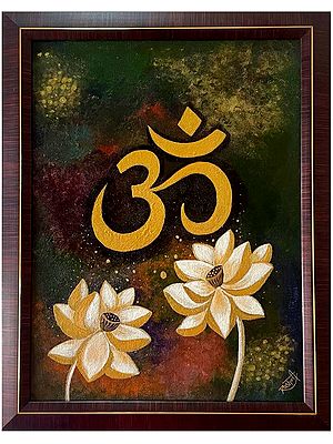 Om - Symbol of Hinduism | Acrylic on Canvas | Roshni Jashnani