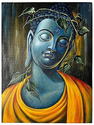 Meditating Buddha | Acrylic Paint | Painting by Sanju Basu