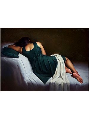 Figure II | Oil Color On Linen | Painted By Sidharth Gavade