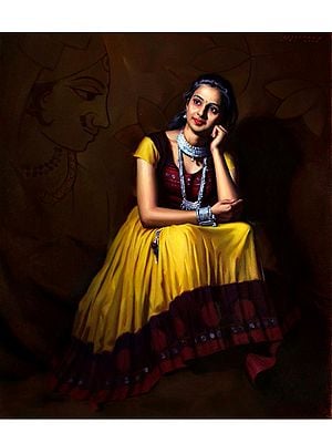Bani Radha | Oil Color on Canvas | Painted by Sidharth Gavad