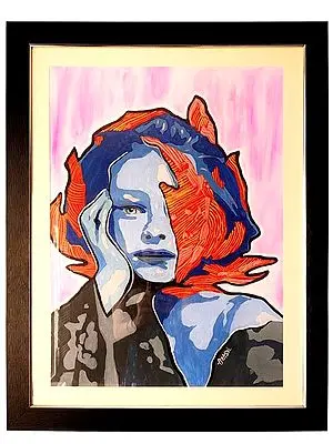 The Abstract Face - Onism | Painting With Frame | Acrylic Color | Ojasvi Singh