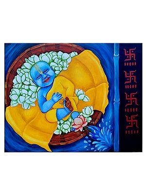 Bal Gopal | Acrylic Painting on Canvas | Sourav Sinha