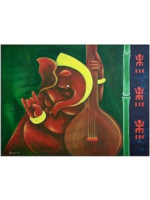 Vinayak | Acrylic Painting On Canvas | Sourav Sinha