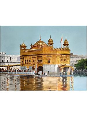 Painting of Golden Temple | Acrylic Painting on Canvas | By Kulwinder