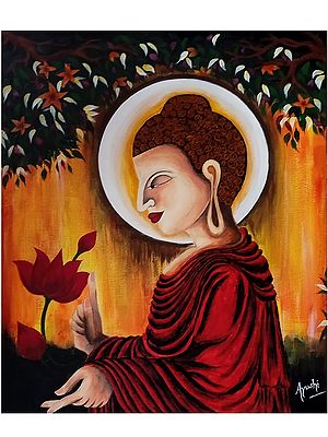 Wisdom of Buddha's | Acrylic Color Painting on Canvas | Ayushi