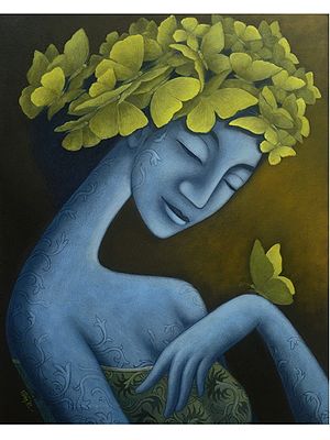 Aafreen Painting | Acrylic on canvas | Uttam Bhattacharya
