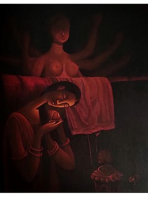 Dream Light | Acrylic on canvas | Uttam Bhattacharya