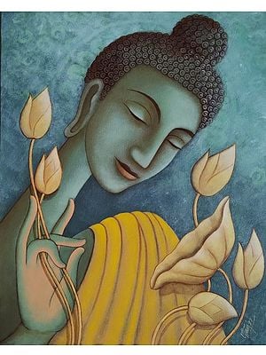 Dream God | Acrylic on canvas | Uttam Bhattacharya