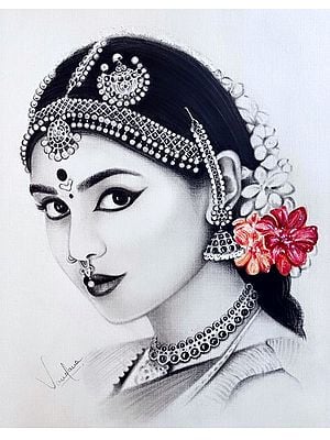 Indian Bride | Pencil Sketch | Vandana Verma