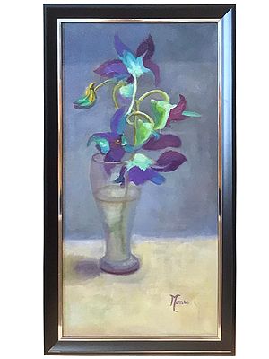 Rhythm Of Orchids | Oil On Canvas | Manushalini Nandwani