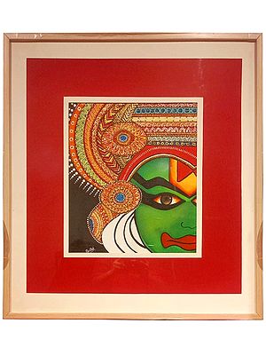 Kathkali Face Acrylic Painting on Canvas | Art by Shalini