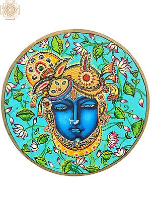 Shreenath ji Face Painting | Acrylic Color on Canvas | Shalini