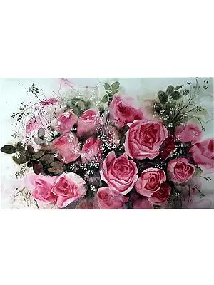 Essence Watercolor Painting on Paper | Artwork by Puja Kumar