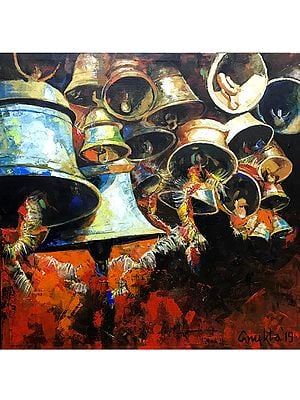 Bunch Of Sound Acrylic painting | On Canvas | By Anukta Mukherjee Ghosh