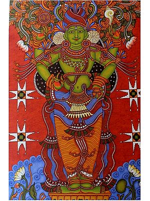 Lord Dhanvantari | Painting by Sunil Vaka