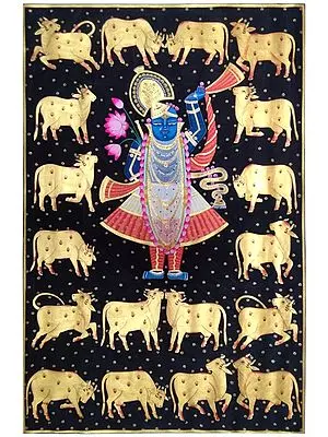 Shrinathji Pichhwai Art | Painting by Jagriti Bhardwaj