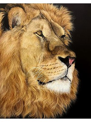 The King Lion | Painting by Zoya