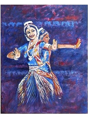 Bharathanatyam | Acrylic On Canvas | By Usha Shantharam