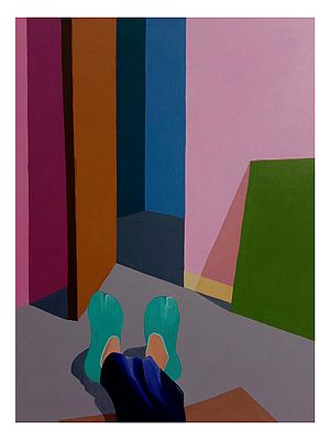 Footprint Of Loneliness | Acrylic On Canvas | Mahima Katiwal