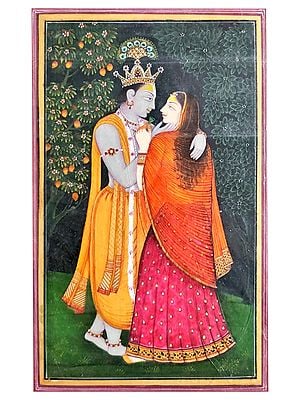 Radha Krishna | Watercolor Painting by Gaurav
